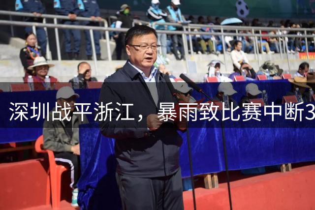 深圳战平浙江，暴雨致比赛中断30分钟